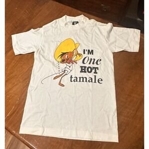 Vintage Warner Brothers NWT 1990s Speedy Gonzalez One Hot Tamale  Sz Sm  TShirt